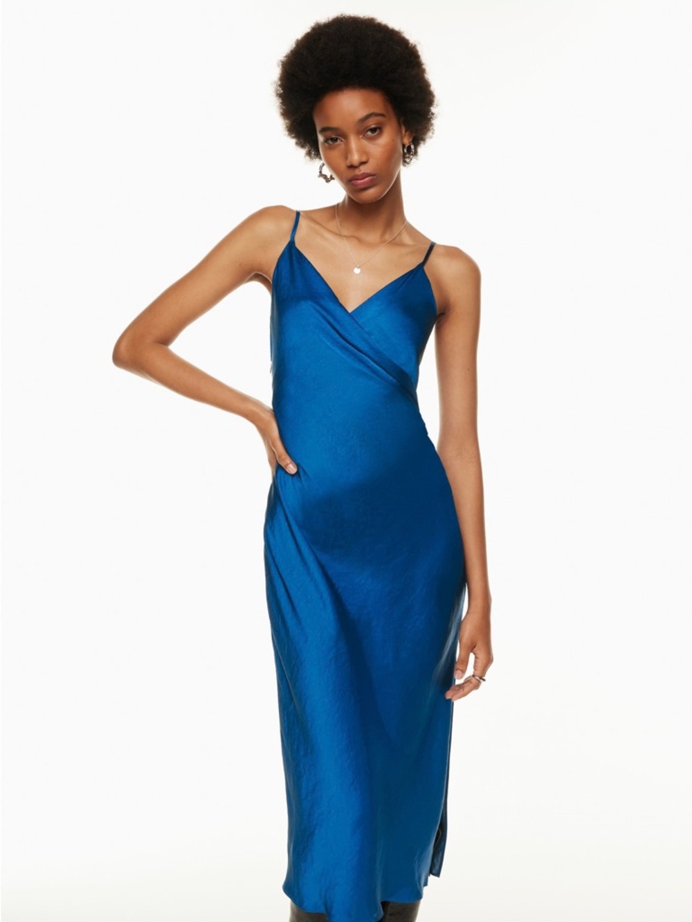 NWT Aritzia Wilfred Scenery Dress sz S in Ultramarine Blue